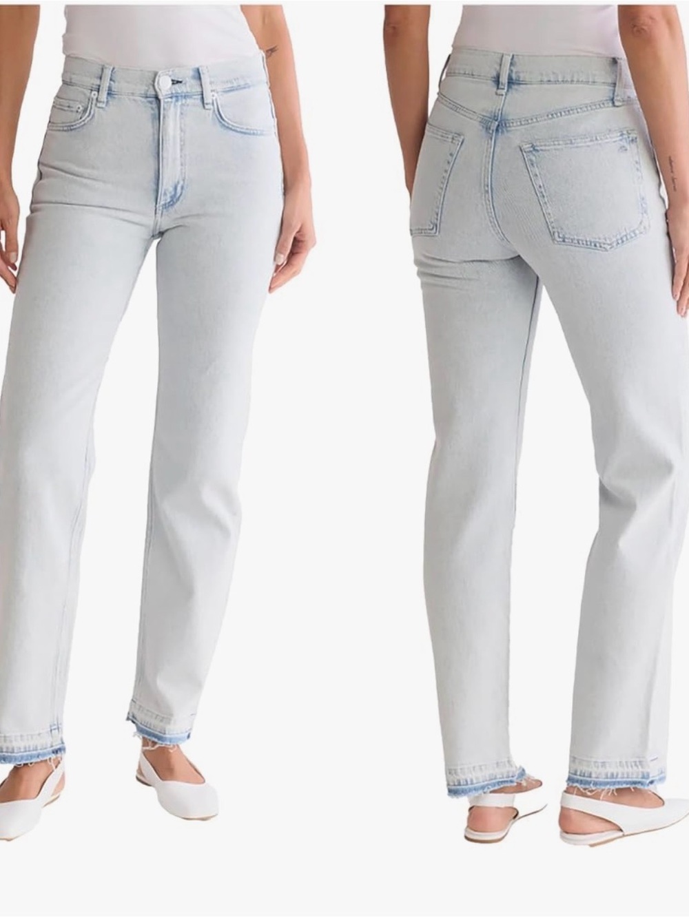 rag & bone Hattie Light Wash Straight Leg Jeans Size 23